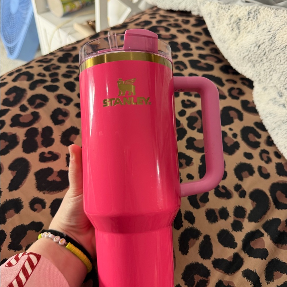 Stanley Hot Pink Insulated Tumbler with Handle